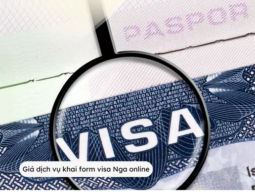 Giá dịch vụ khai form visa Nga online
