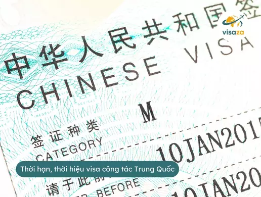 Thời hạn, thời hiệu visa công tác Trung Quốc